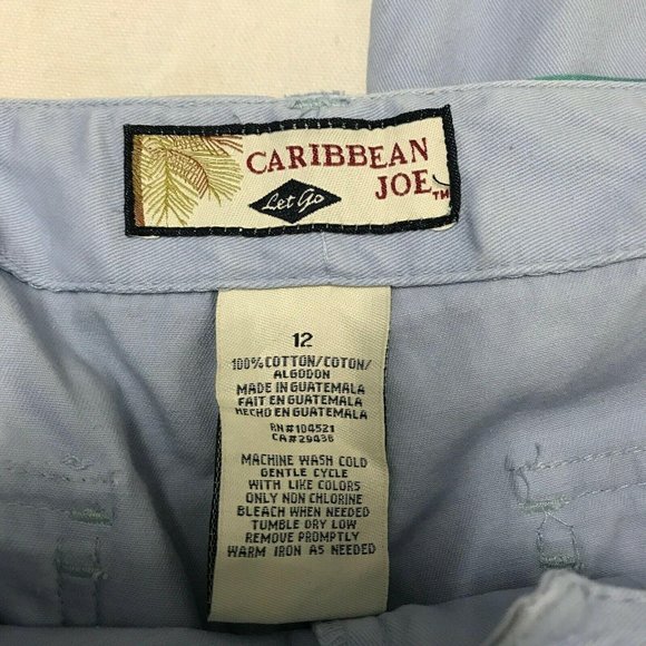 Caribbean Joe Blue Ankle Cropped Pants - Picture 3 of 7
